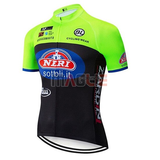 Maglia Neri Italia Manica Corta 2019 Verde Nero